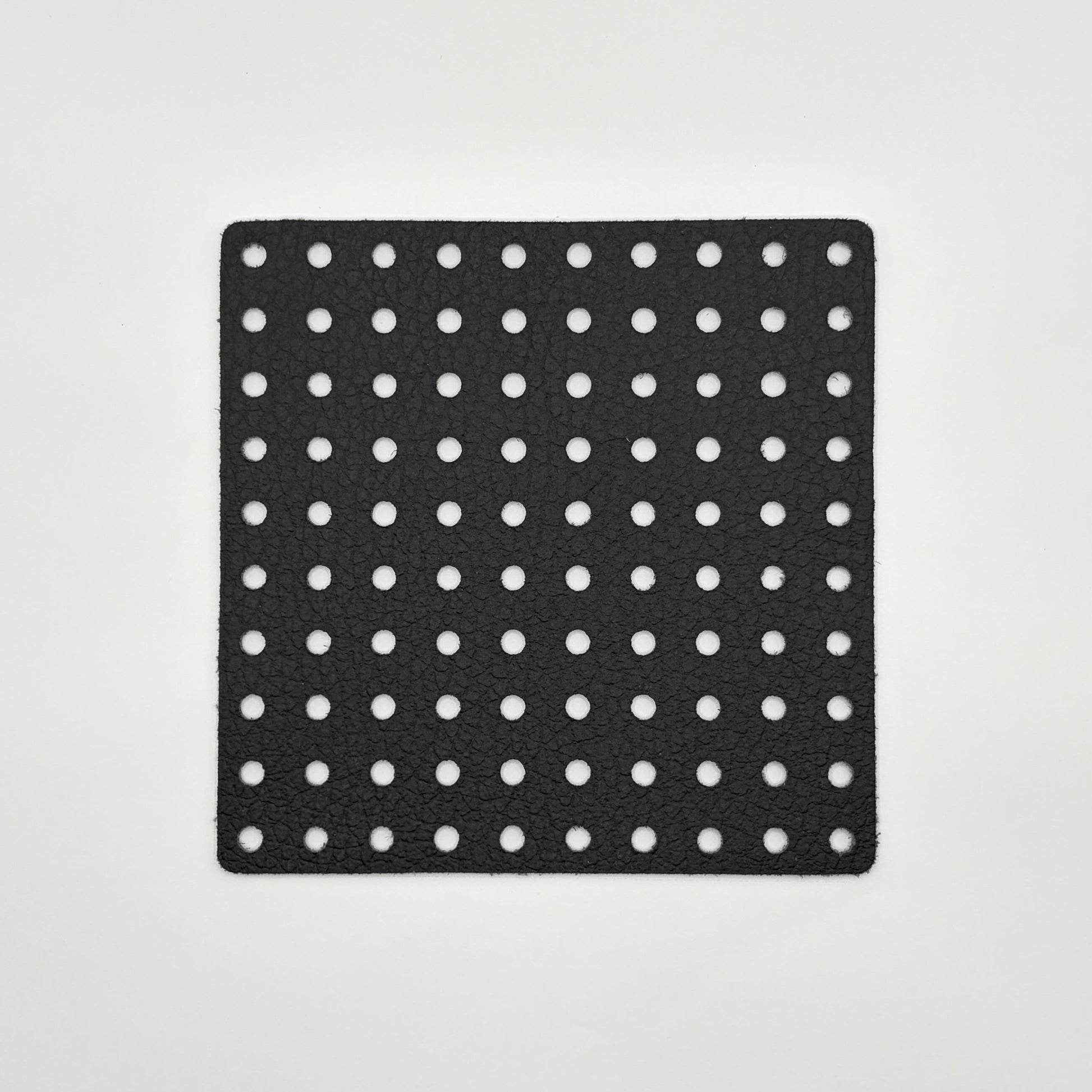 Leather Panel - Square / Military Green & Black