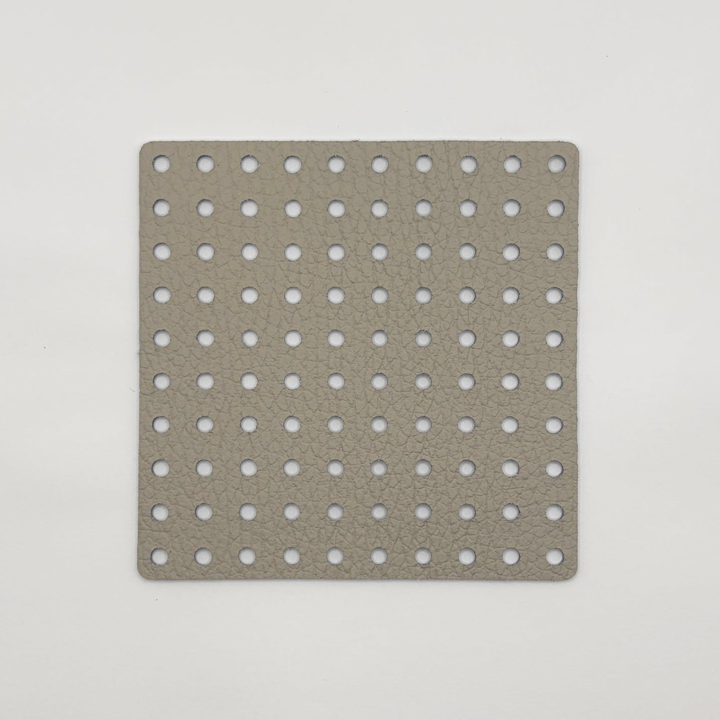 Leather Panel - Square / Pastel Blue & Beige