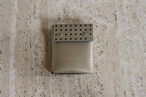 Wallet Leather gold back