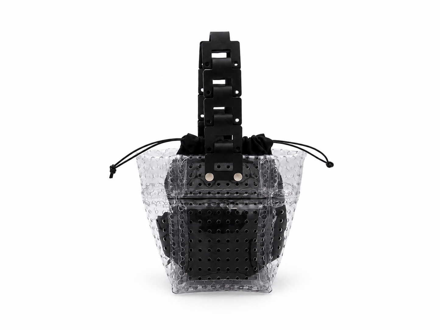 PVC Module Bag / Clear & Black 正面