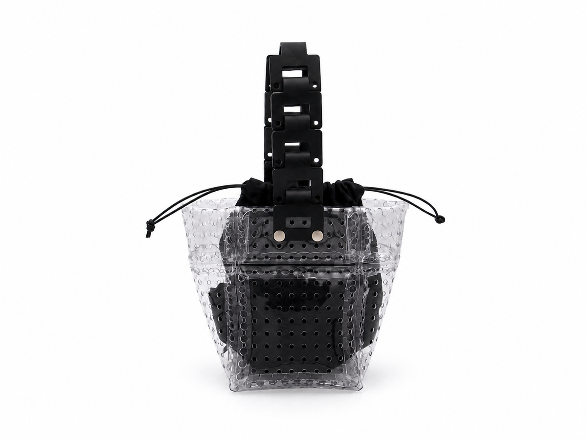 PVC Module Bag / Clear & Black 正面